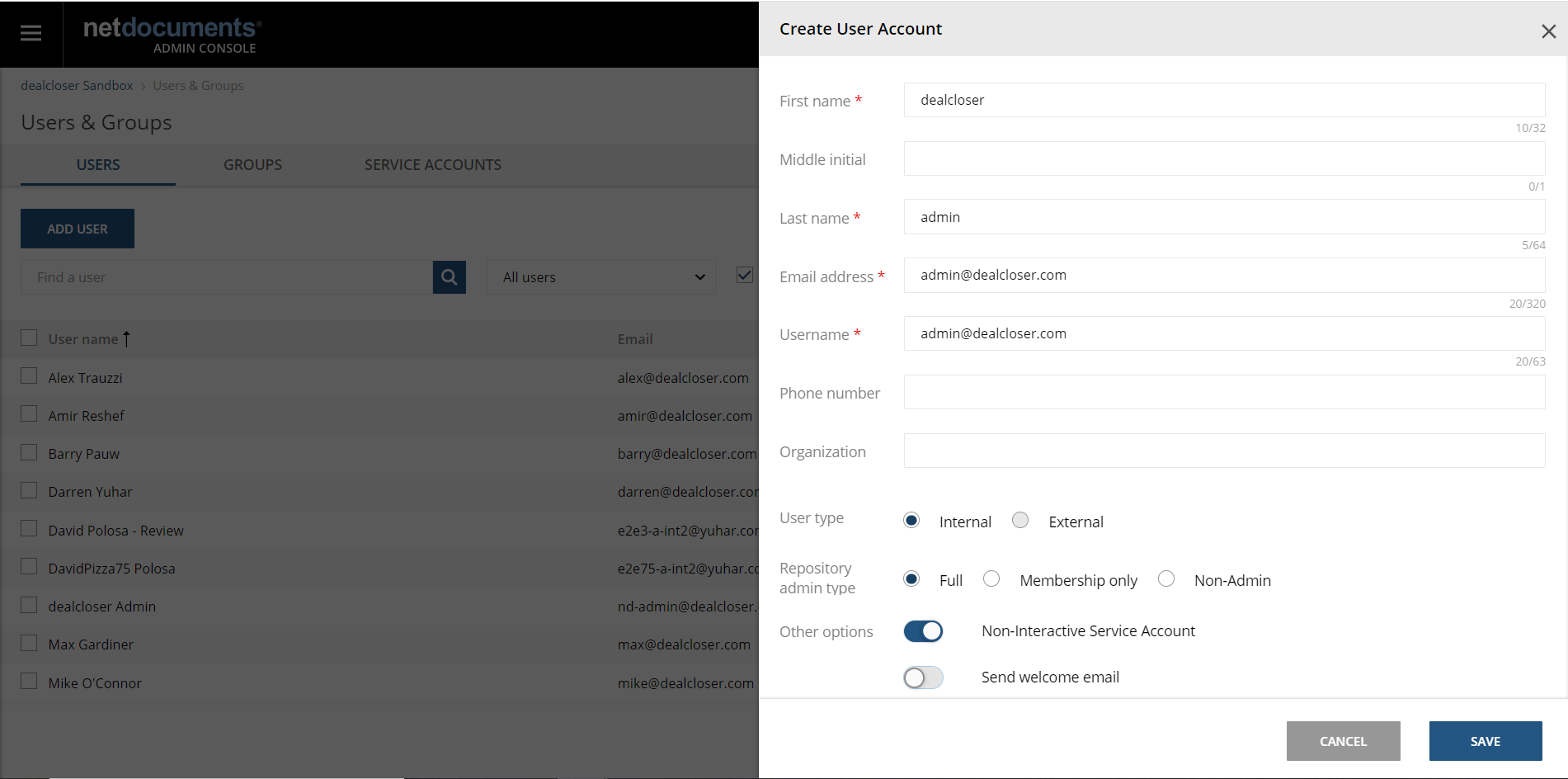 How do I configure the integration between dealcloser and NetDocuments ...