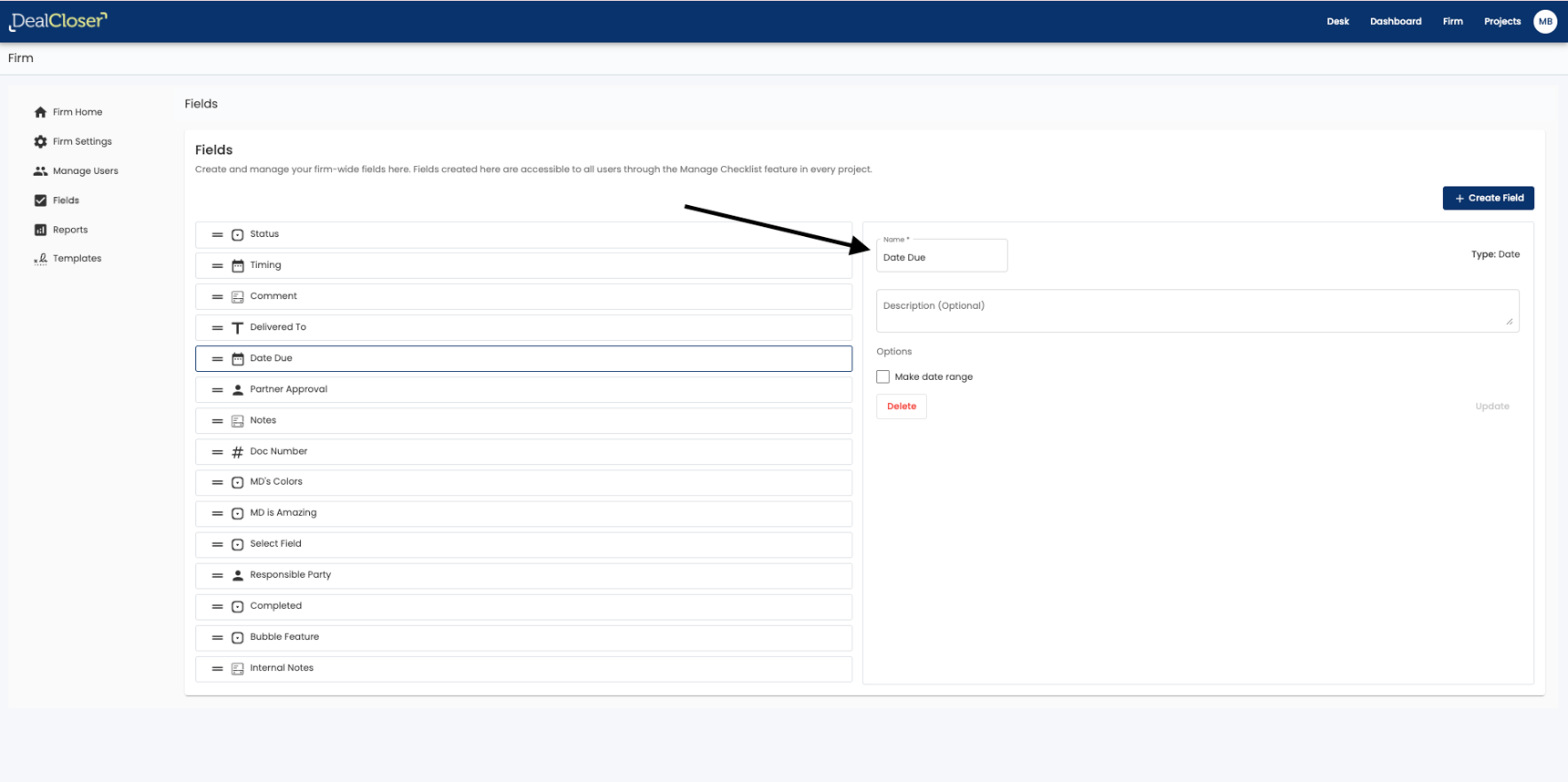 How do I create Fields for Custom Columns in my Checklist?