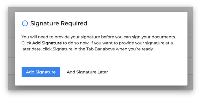 Click “Add Signature”.